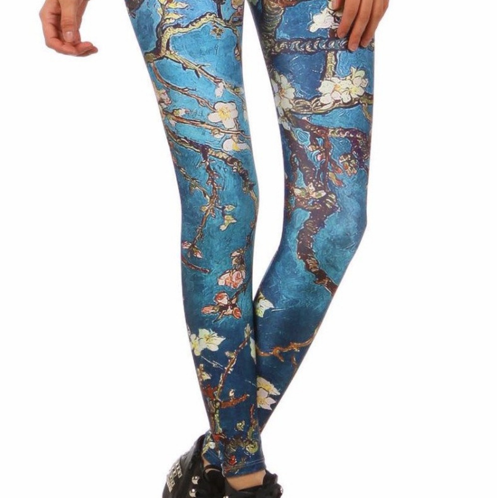 Poprageous almond blossom leggings
